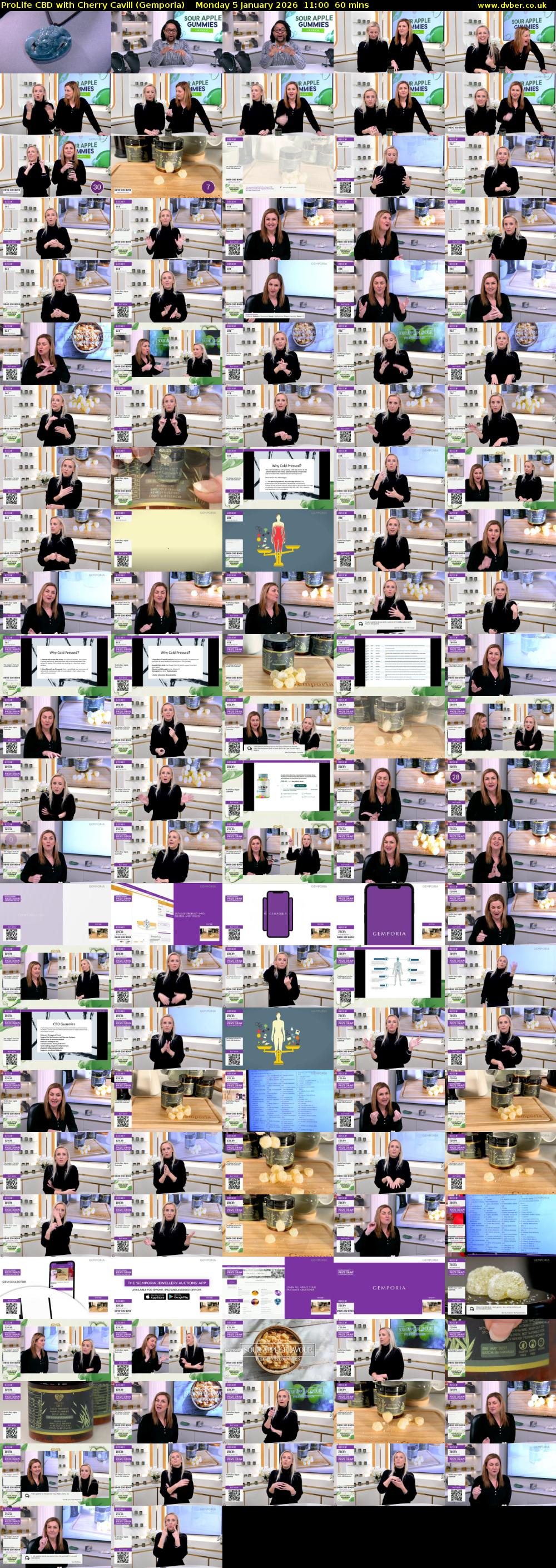 ProLife CBD with Cherry Cavill (Gemporia) Monday 5 January 2026 11:00 - 12:00