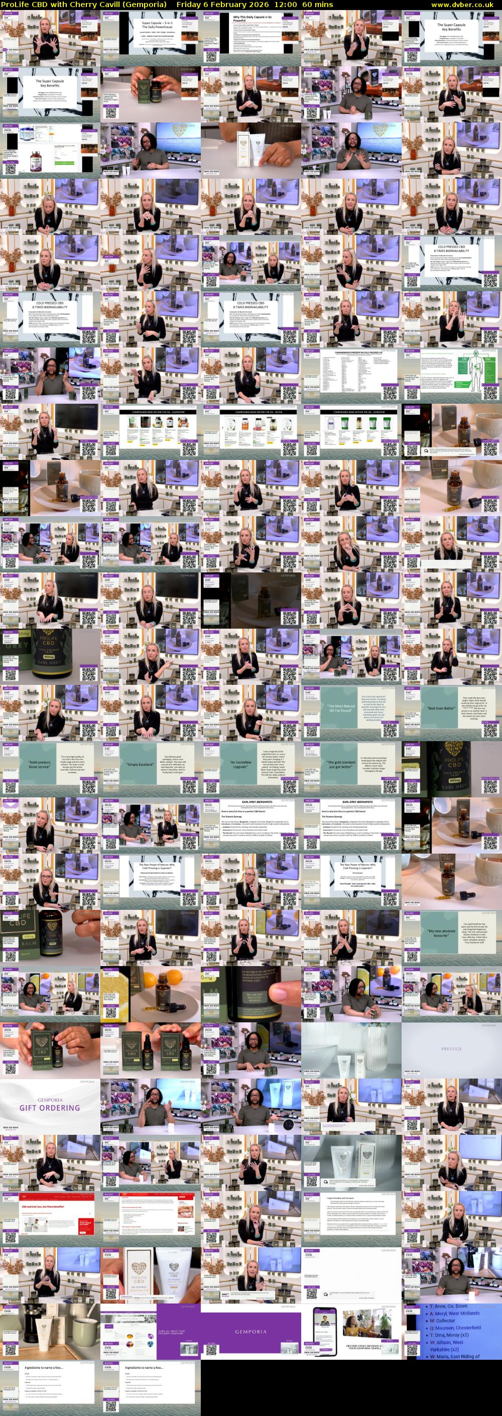 ProLife CBD with Cherry Cavill (Gemporia) Friday 6 February 2026 12:00 - 13:00