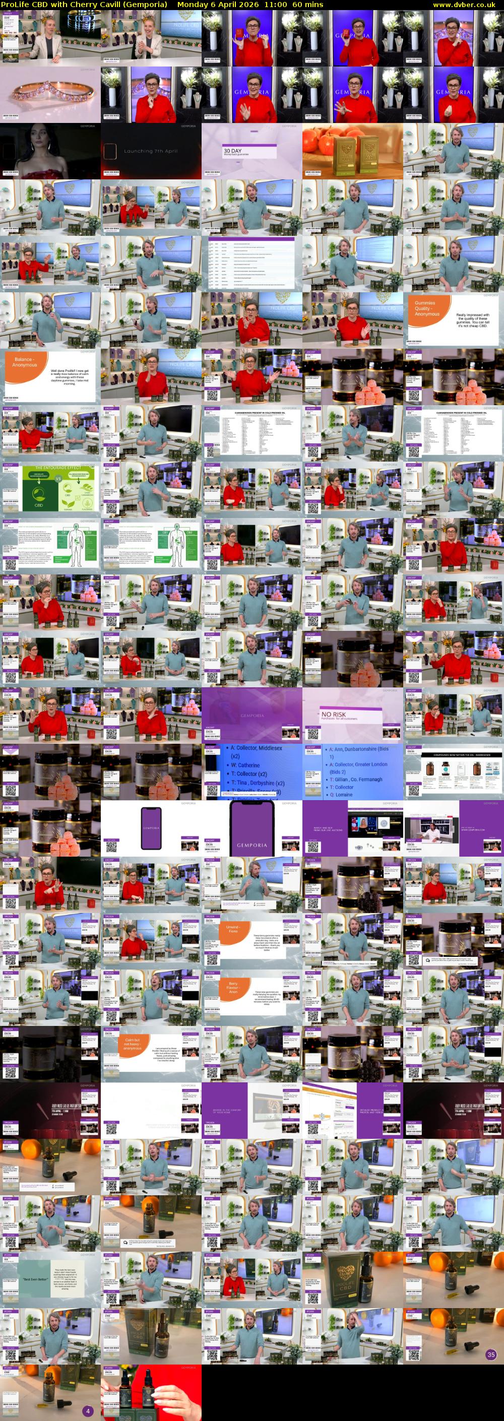 ProLife CBD with Cherry Cavill (Gemporia) Monday 6 April 2026 11:00 - 12:00