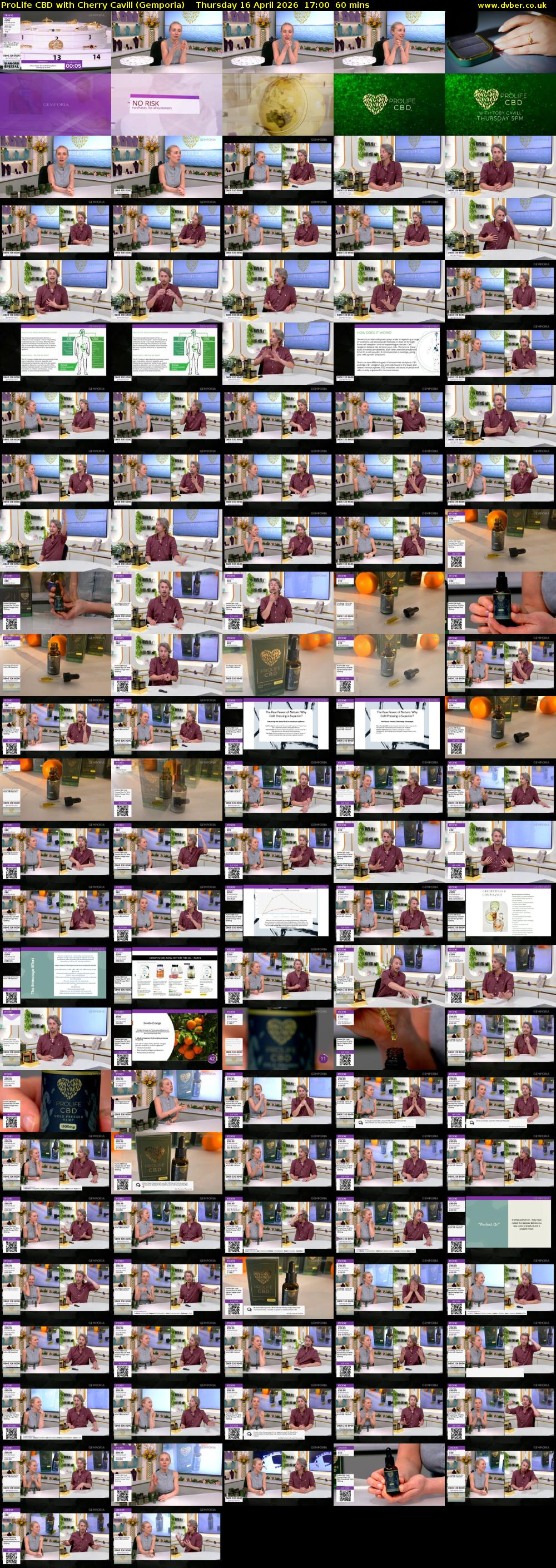 ProLife CBD with Cherry Cavill (Gemporia) Thursday 16 April 2026 17:00 - 18:00