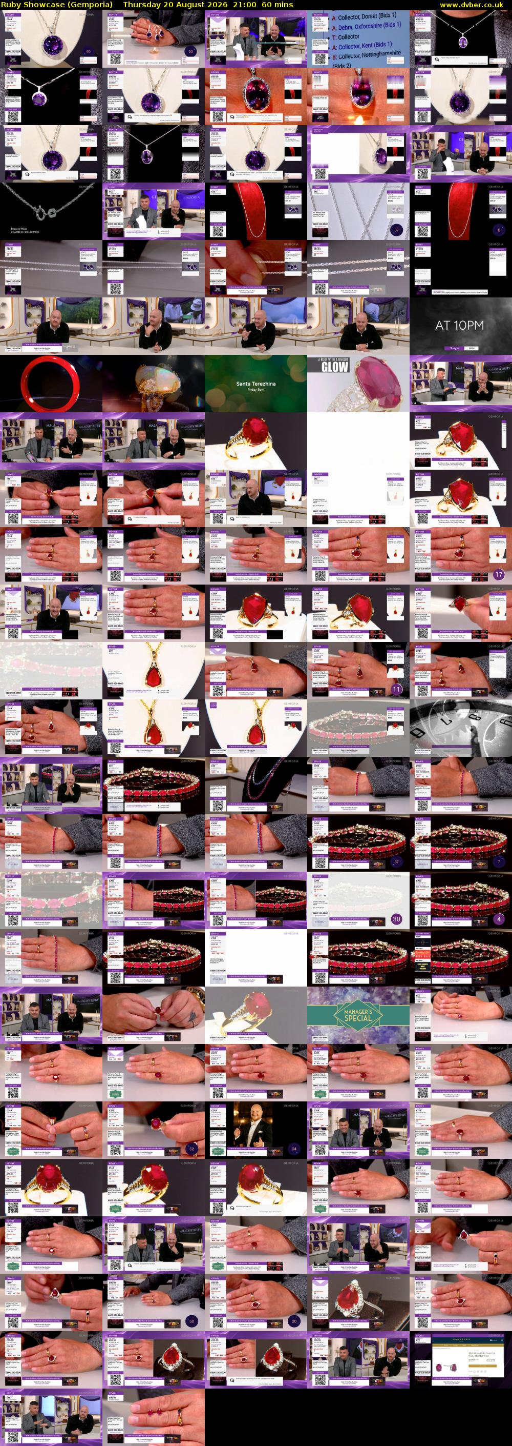 Ruby Showcase (Gemporia) Thursday 20 August 2026 21:00 - 22:00
