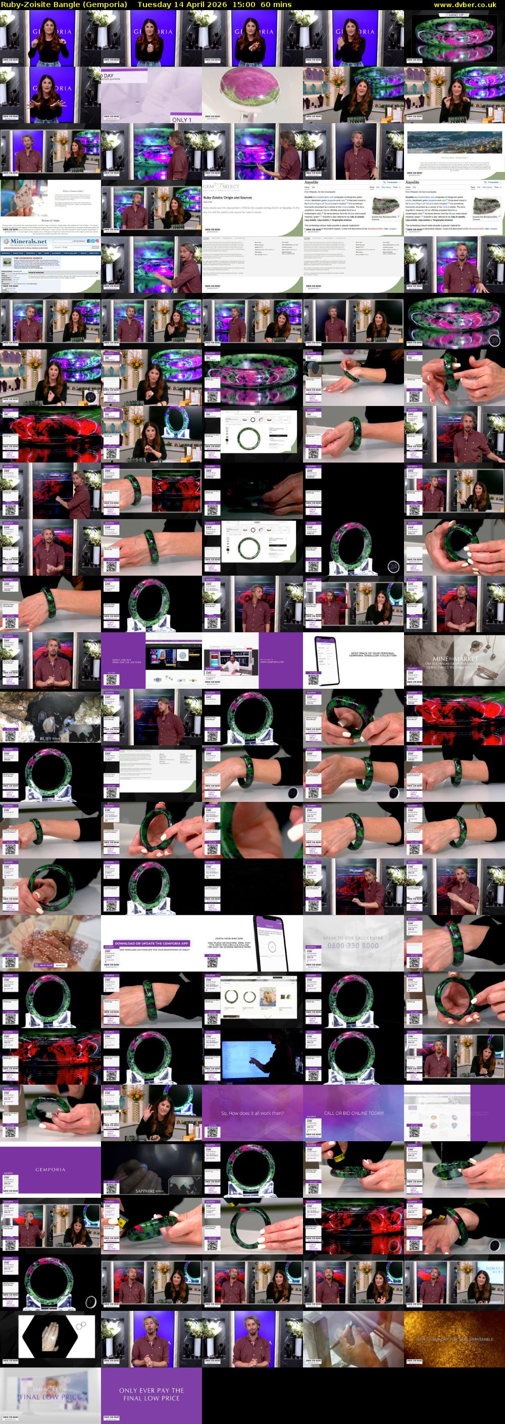 Ruby-Zoisite Bangle (Gemporia) Tuesday 14 April 2026 15:00 - 16:00