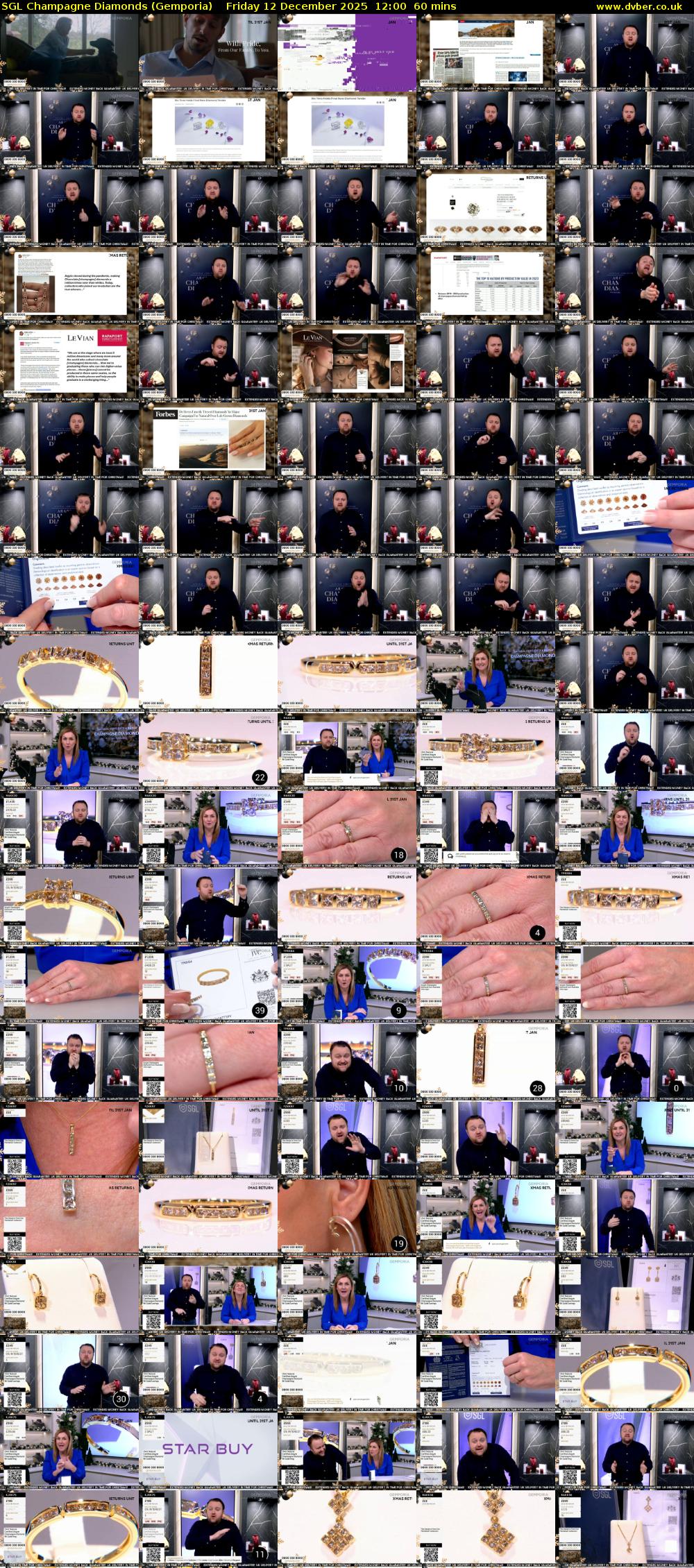 SGL Champagne Diamonds (Gemporia) Friday 12 December 2025 12:00 - 13:00