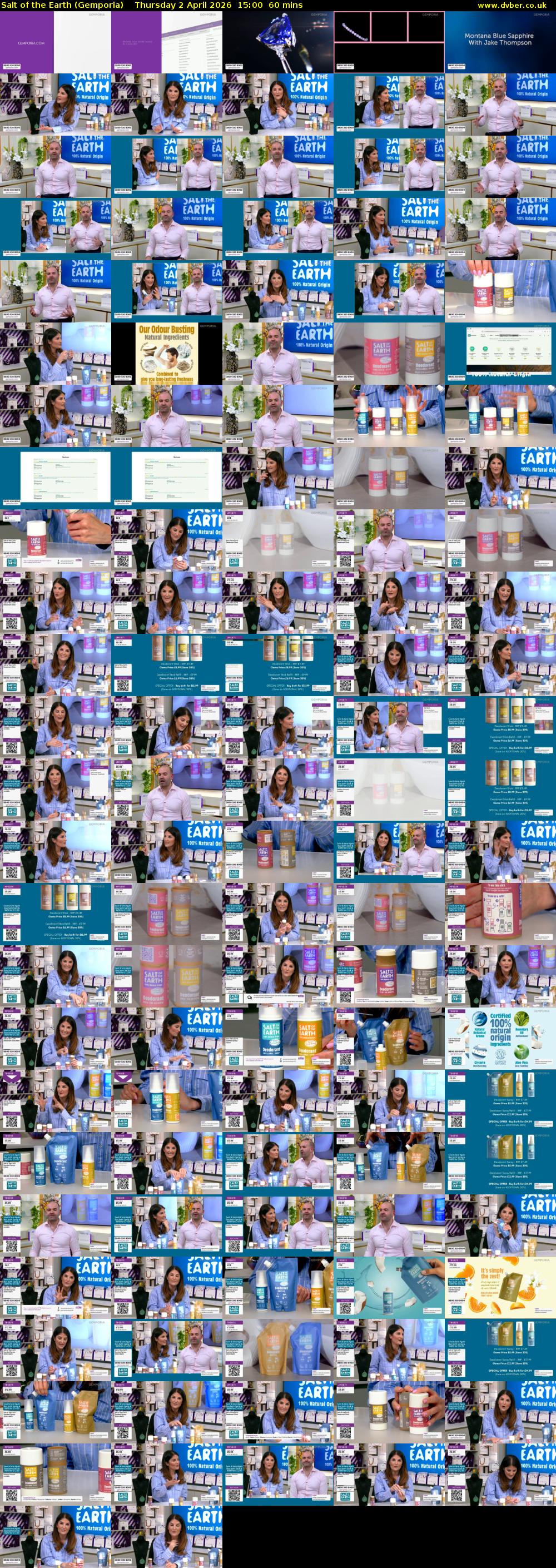 Salt of the Earth (Gemporia) Thursday 2 April 2026 15:00 - 16:00