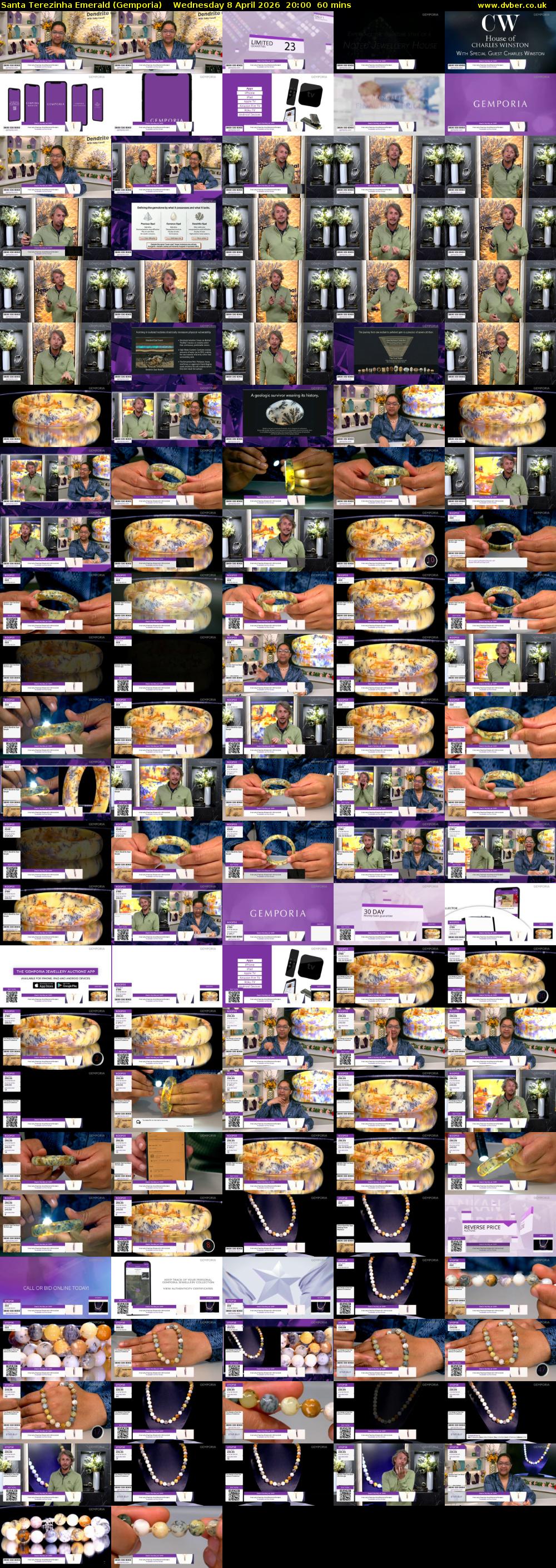 Santa Terezinha Emerald (Gemporia) Wednesday 8 April 2026 20:00 - 21:00