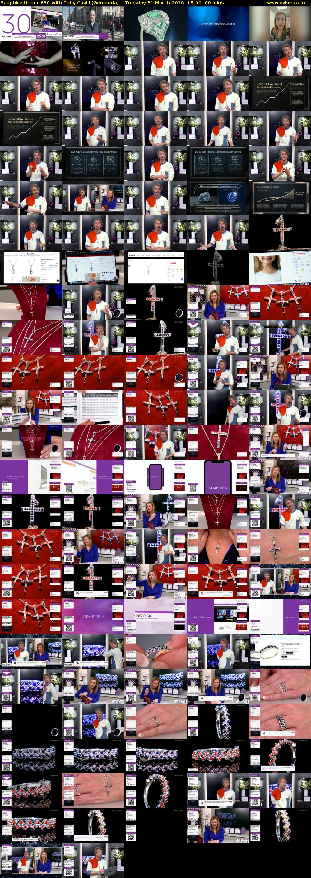 Sapphire Under £30 with Toby Cavill (Gemporia) Tuesday 31 March 2026 13:00 - 14:00