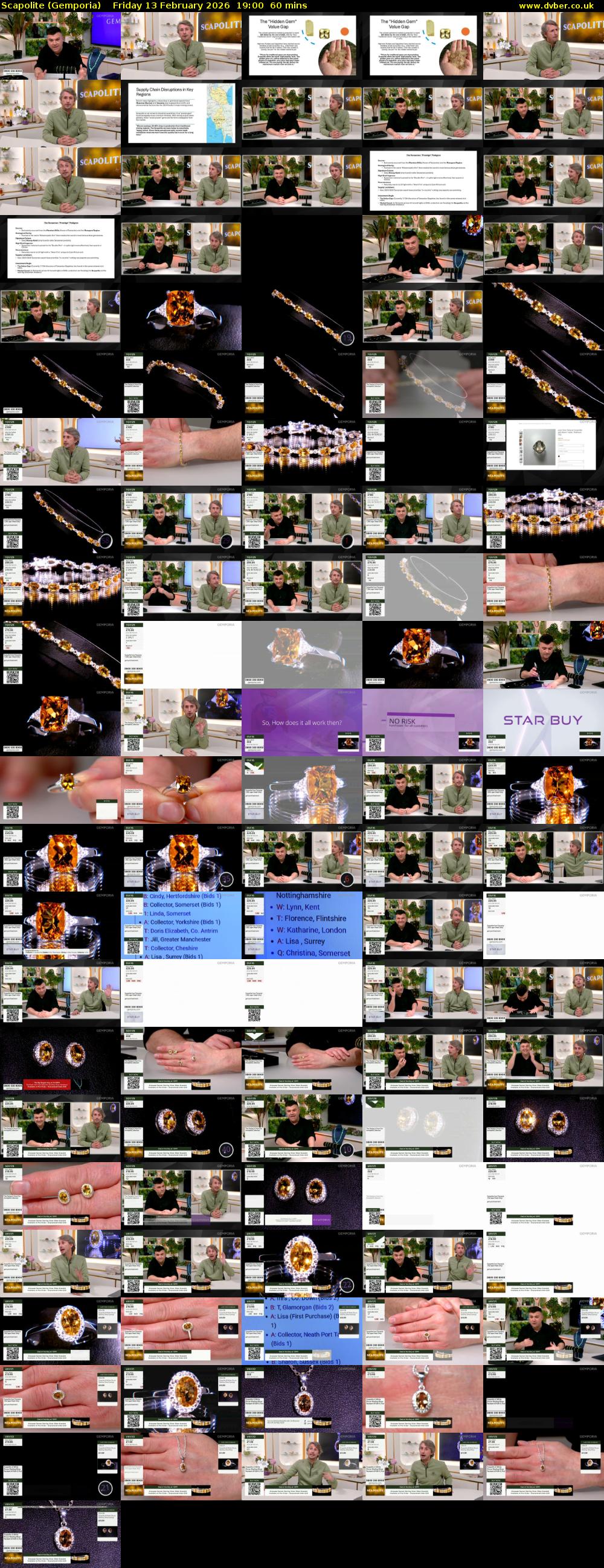 Scapolite (Gemporia) Friday 13 February 2026 19:00 - 20:00