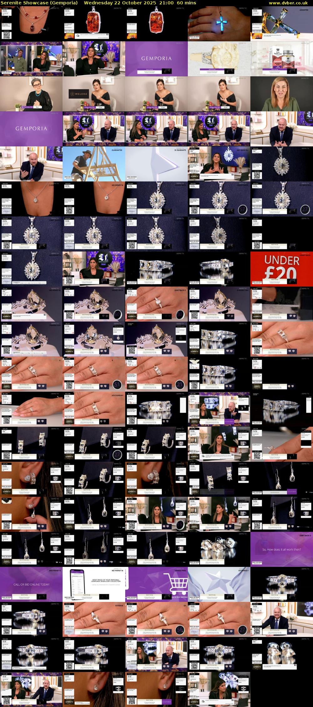 Serenite Showcase (Gemporia) Wednesday 22 October 2025 21:00 - 22:00