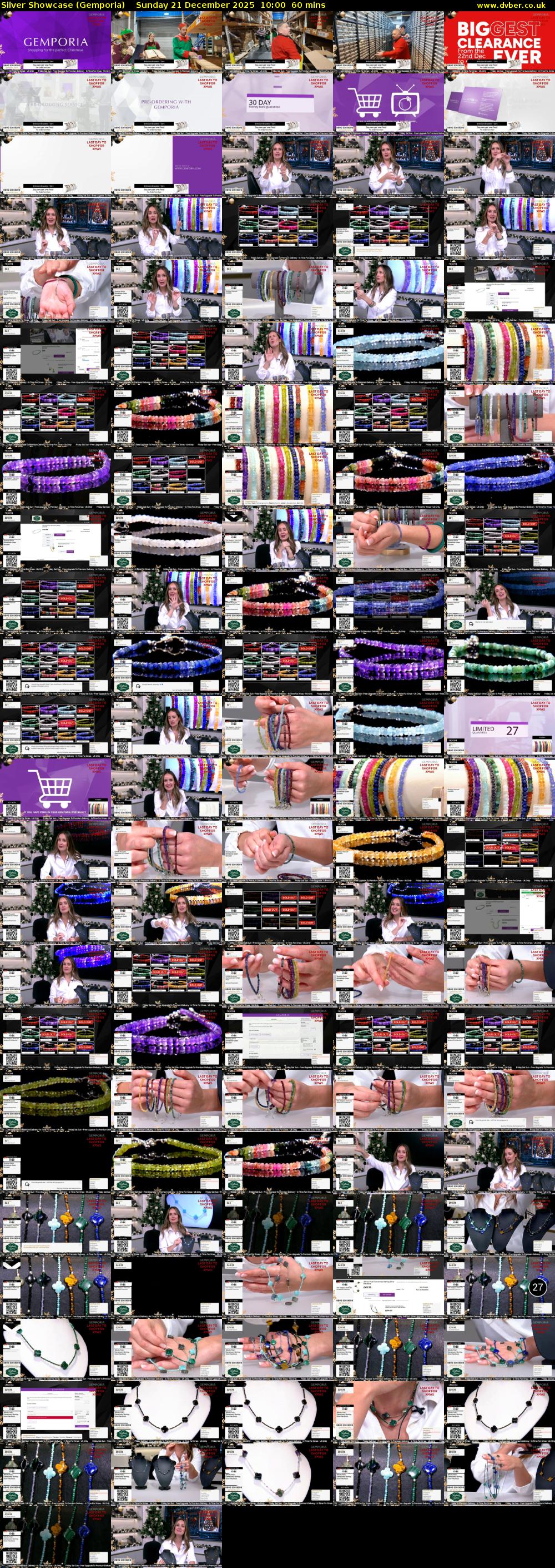 Silver Showcase (Gemporia) Sunday 21 December 2025 10:00 - 11:00