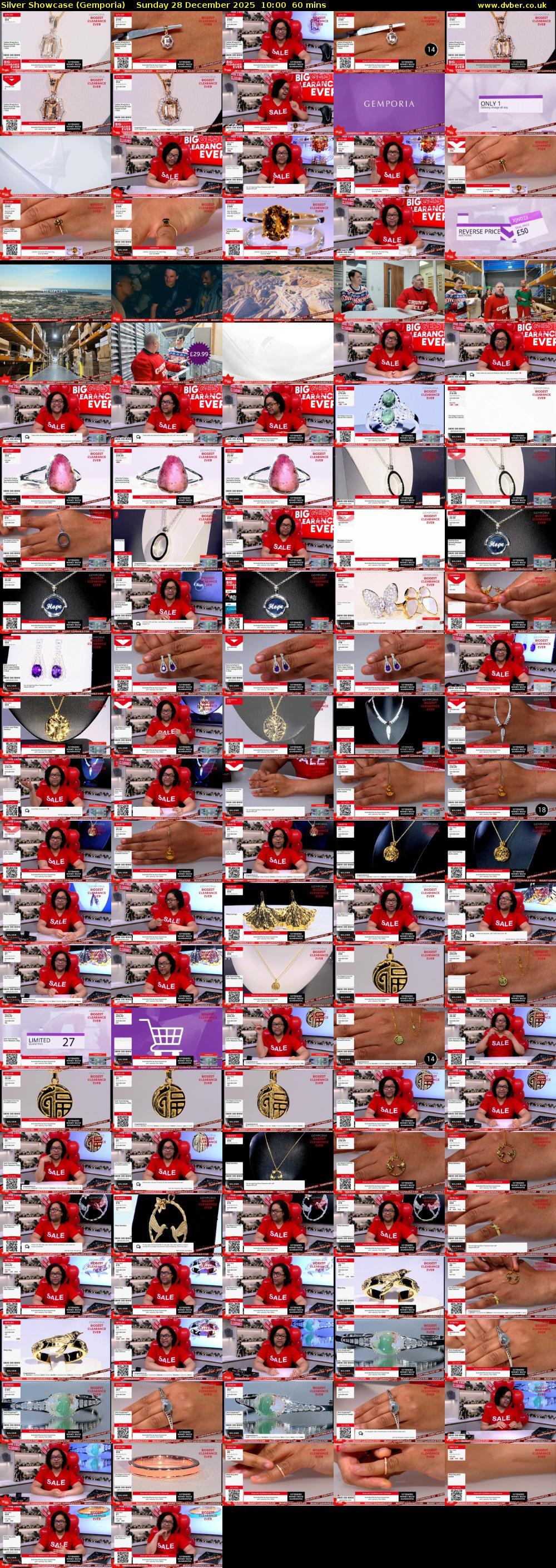 Silver Showcase (Gemporia) Sunday 28 December 2025 10:00 - 11:00