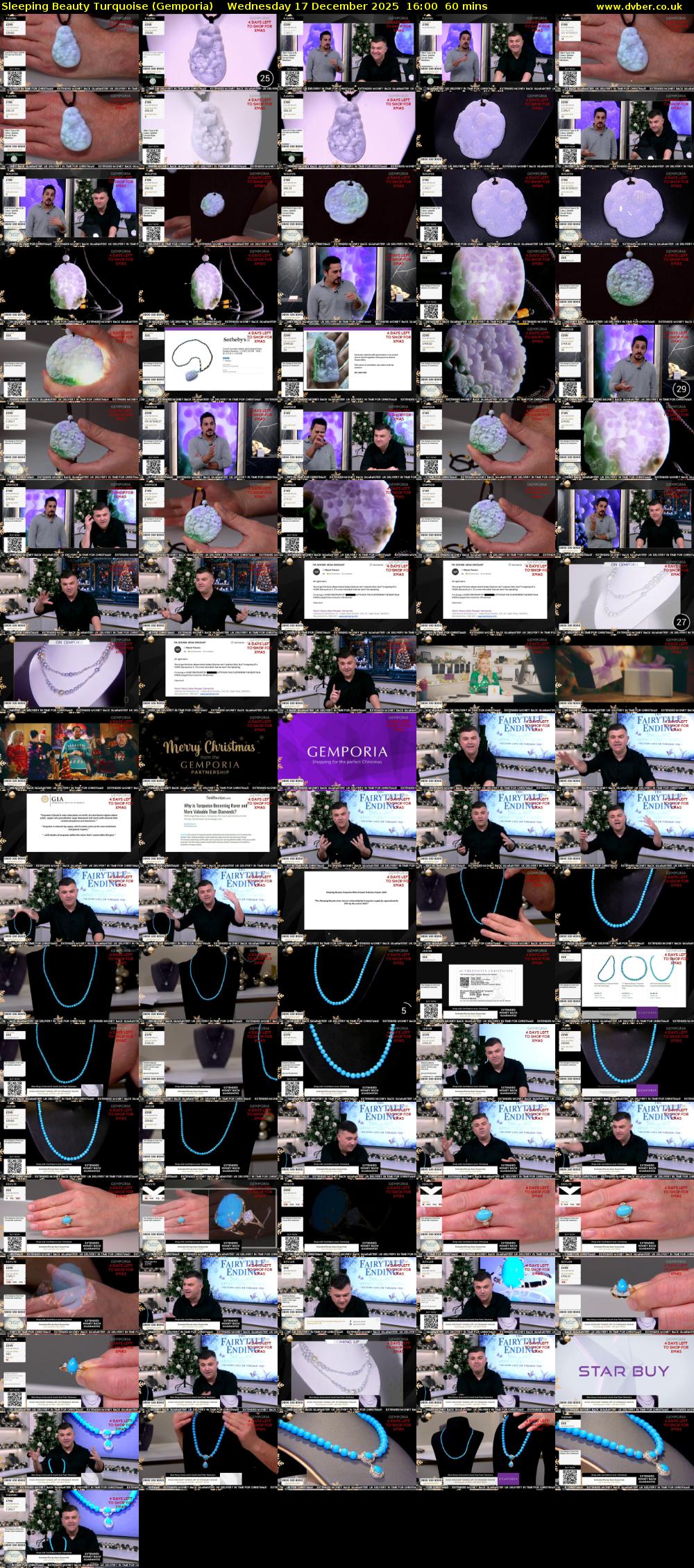 Sleeping Beauty Turquoise (Gemporia) Wednesday 17 December 2025 16:00 - 17:00