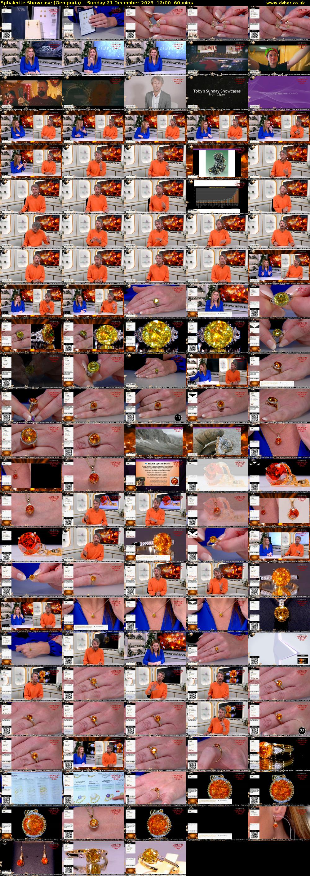 Sphalerite Showcase (Gemporia) Sunday 21 December 2025 12:00 - 13:00