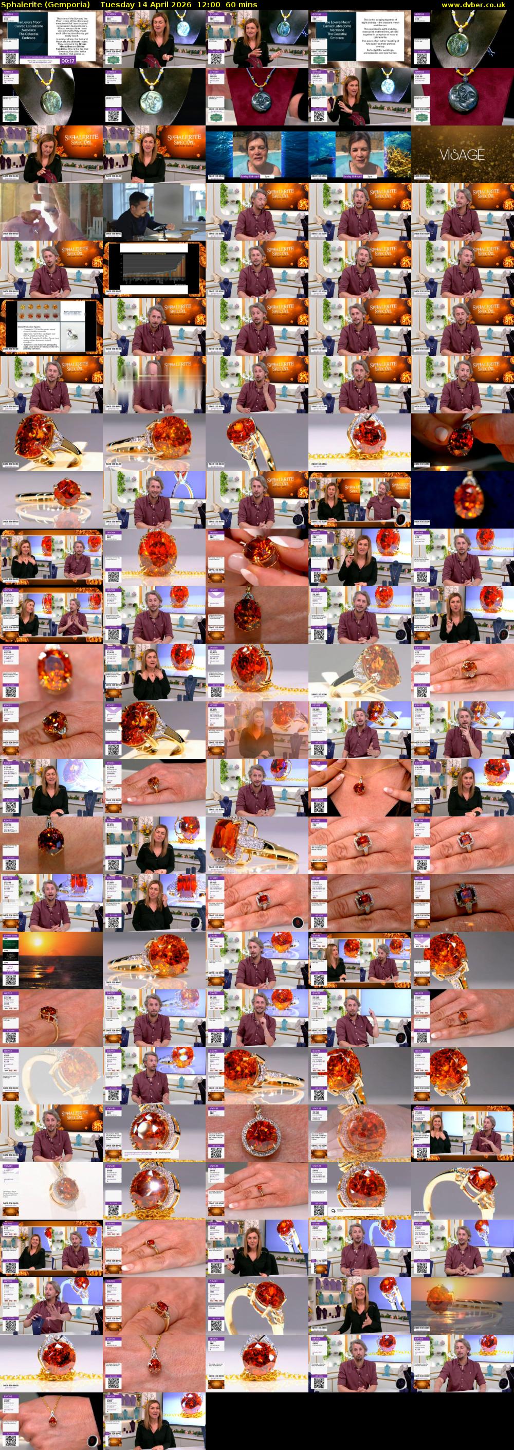 Sphalerite (Gemporia) Tuesday 14 April 2026 12:00 - 13:00