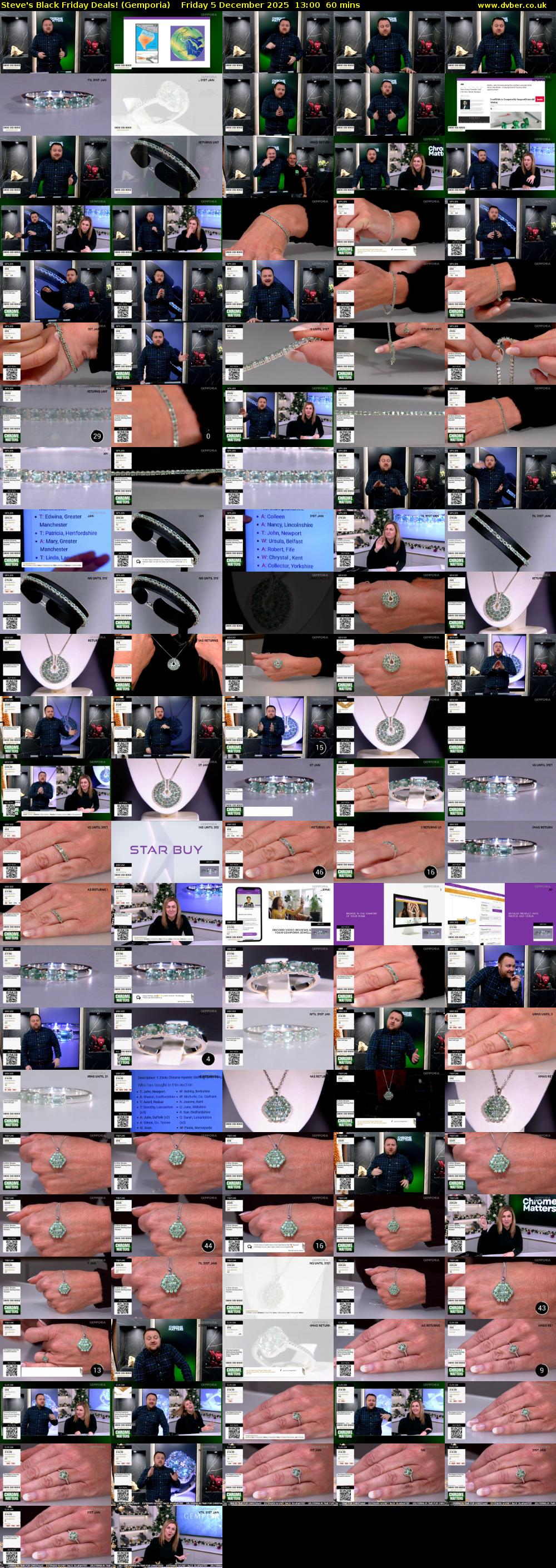 Steve's Black Friday Deals! (Gemporia) Friday 5 December 2025 13:00 - 14:00