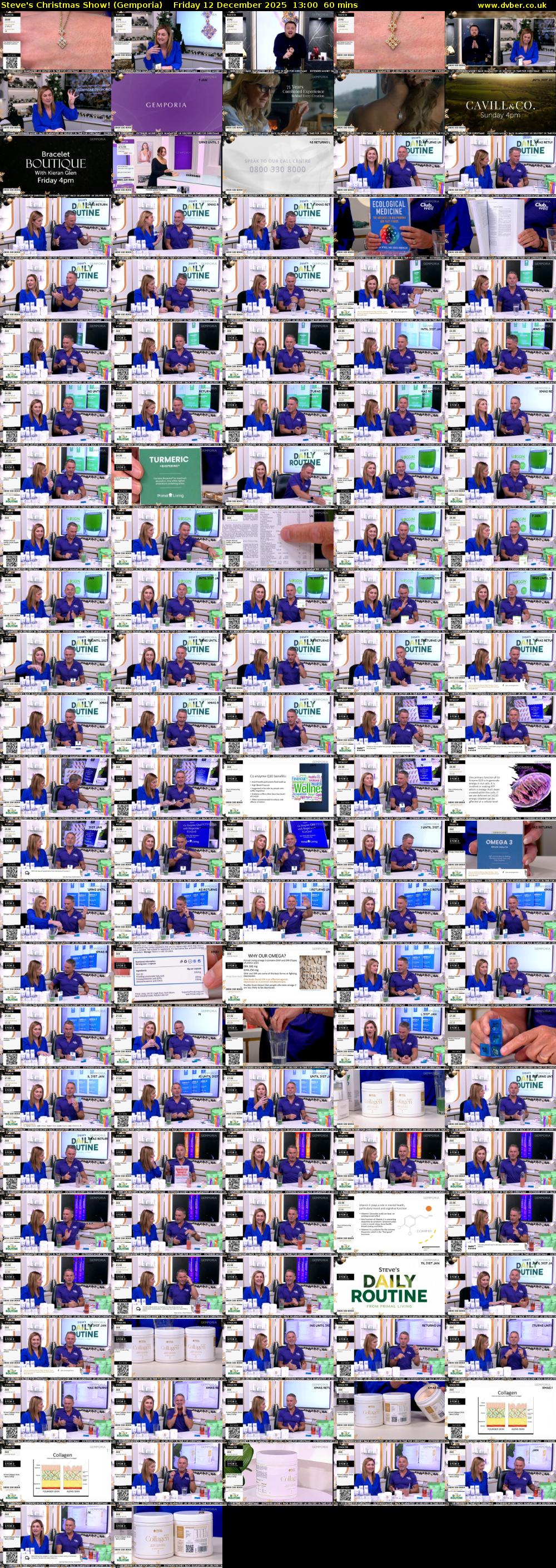 Steve's Christmas Show! (Gemporia) Friday 12 December 2025 13:00 - 14:00