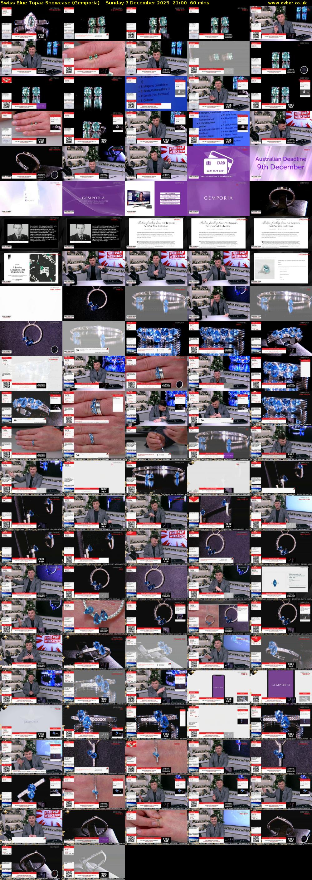 Swiss Blue Topaz Showcase (Gemporia) Sunday 7 December 2025 21:00 - 22:00