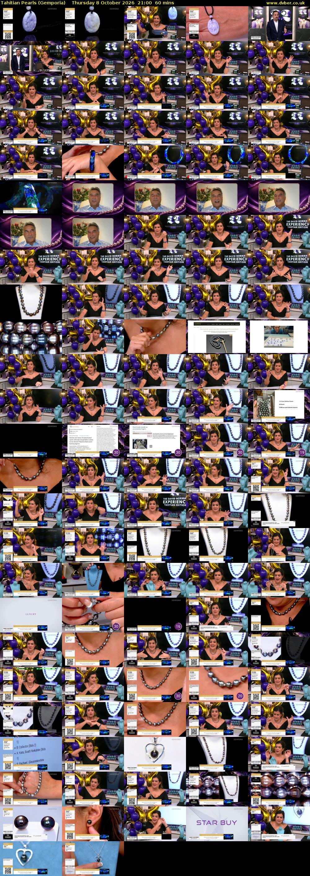 Tahitian Pearls (Gemporia) Thursday 8 October 2026 21:00 - 22:00
