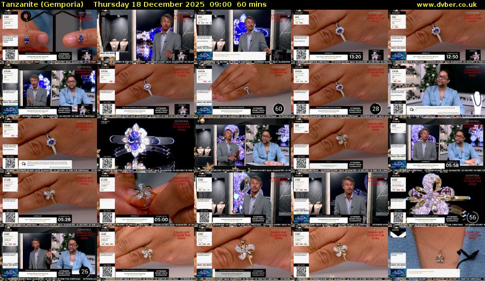 Tanzanite (Gemporia) Thursday 18 December 2025 09:00 - 10:00