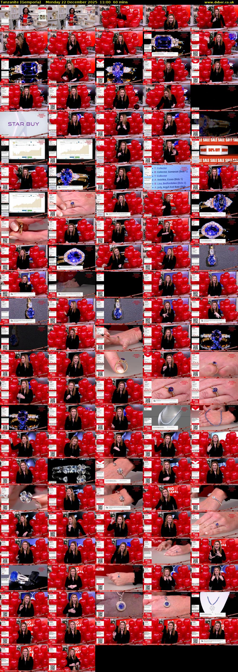 Tanzanite (Gemporia) Monday 22 December 2025 11:00 - 12:00