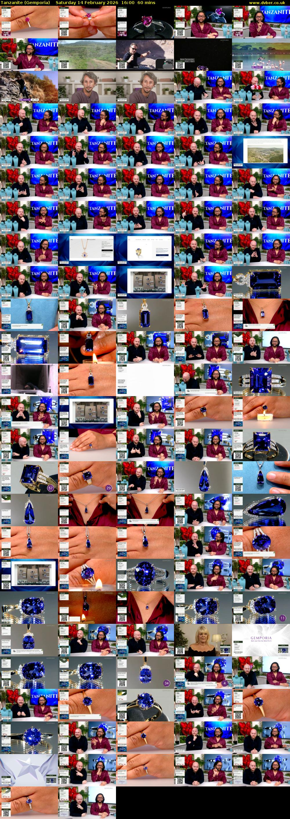 Tanzanite (Gemporia) Saturday 14 February 2026 16:00 - 17:00