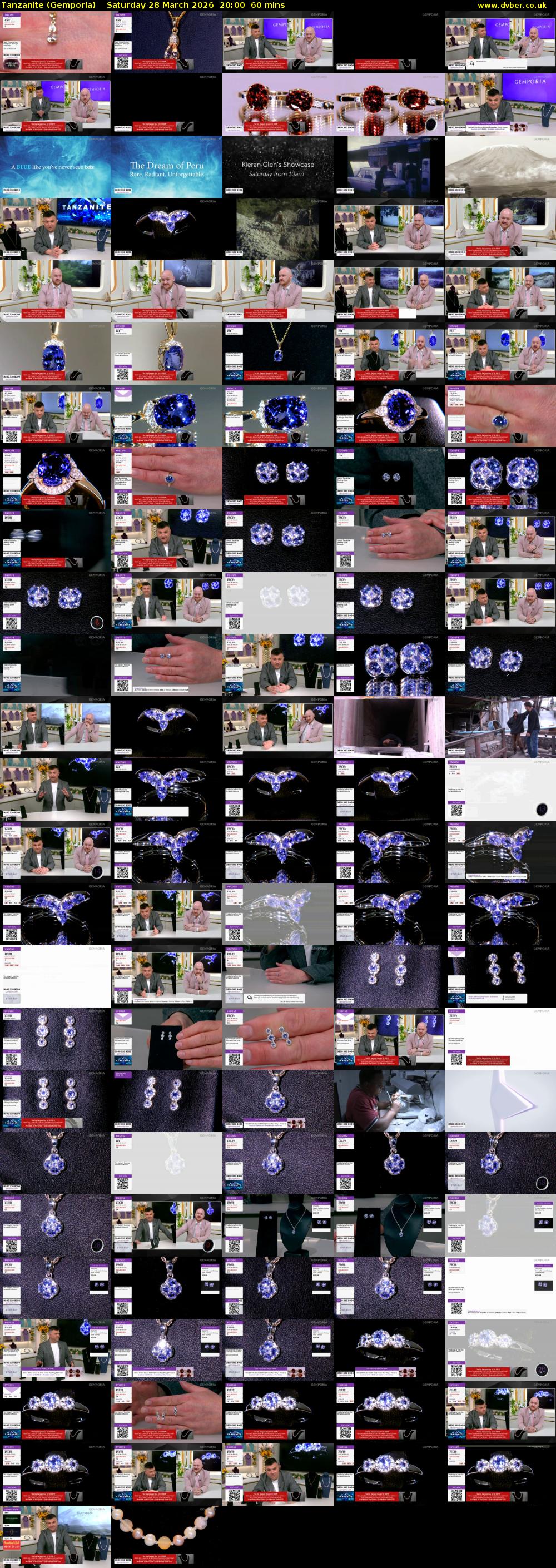 Tanzanite (Gemporia) Saturday 28 March 2026 20:00 - 21:00