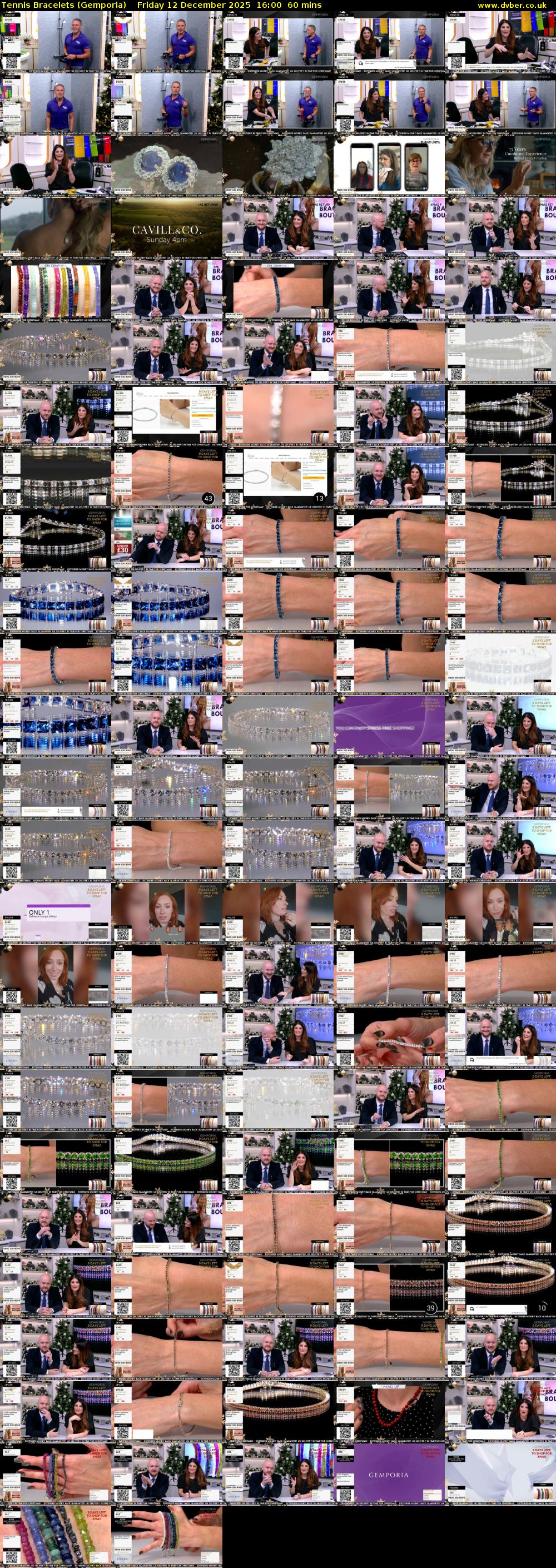 Tennis Bracelets (Gemporia) Friday 12 December 2025 16:00 - 17:00
