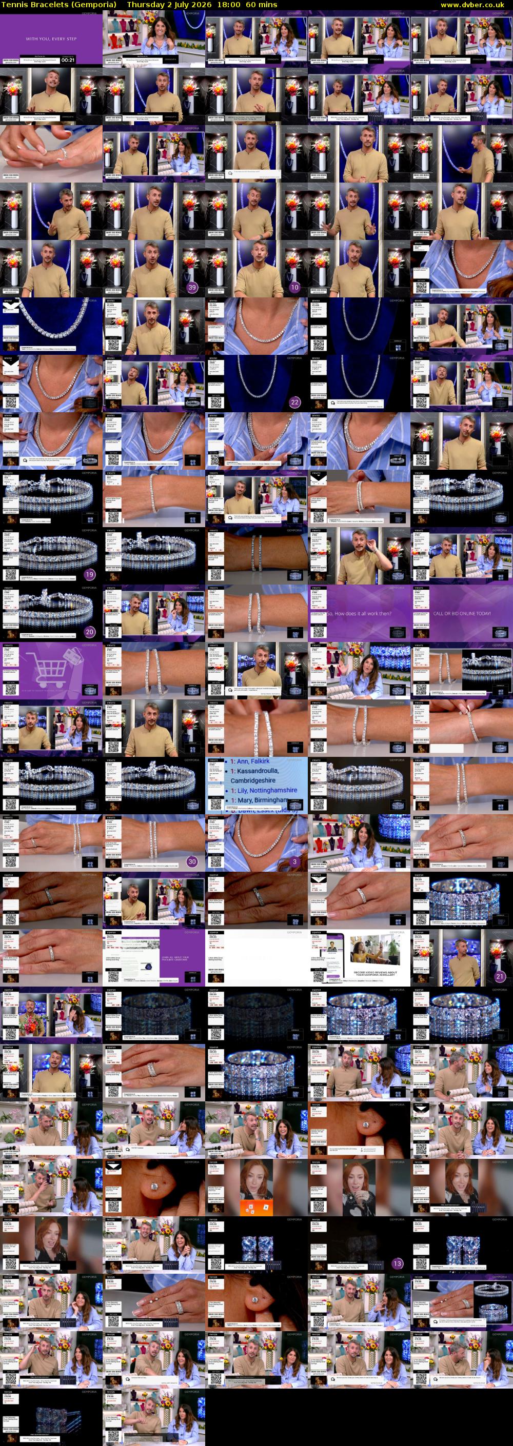 Tennis Bracelets (Gemporia) Thursday 2 July 2026 18:00 - 19:00