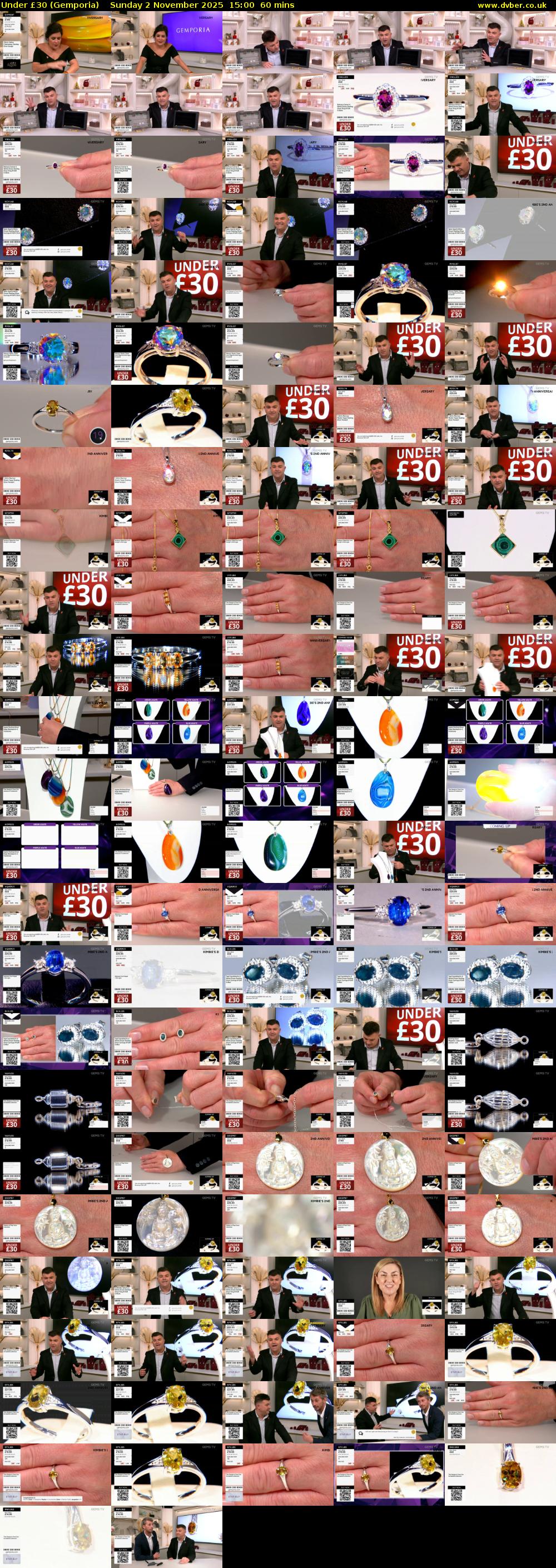 Under £30 (Gemporia) Sunday 2 November 2025 15:00 - 16:00