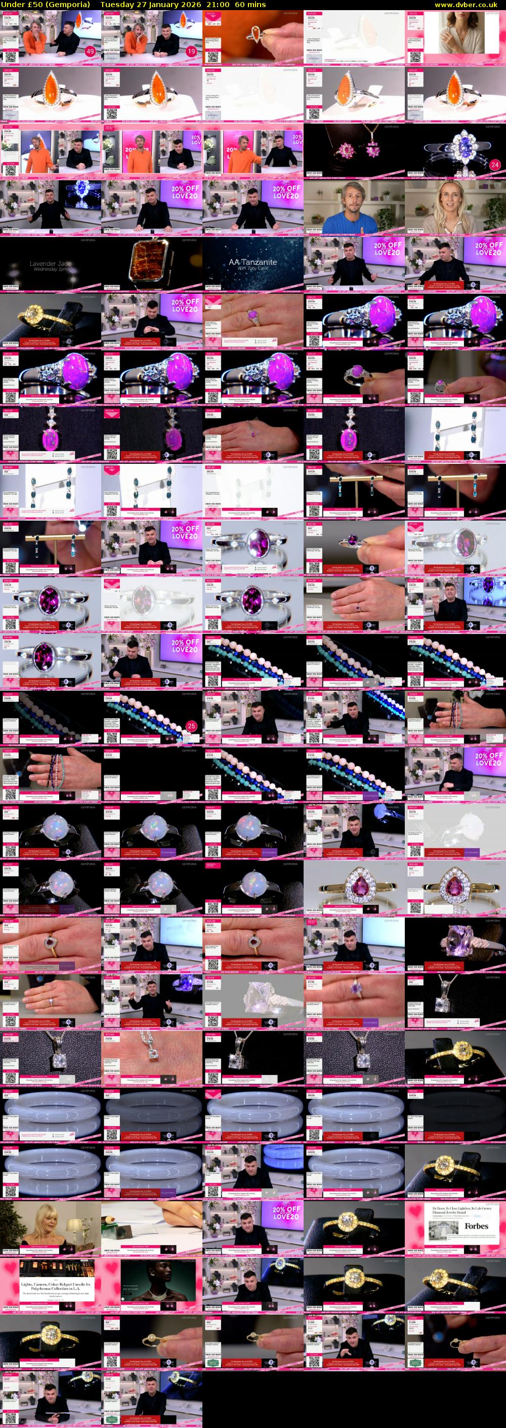 Under £50 (Gemporia) Tuesday 27 January 2026 21:00 - 22:00