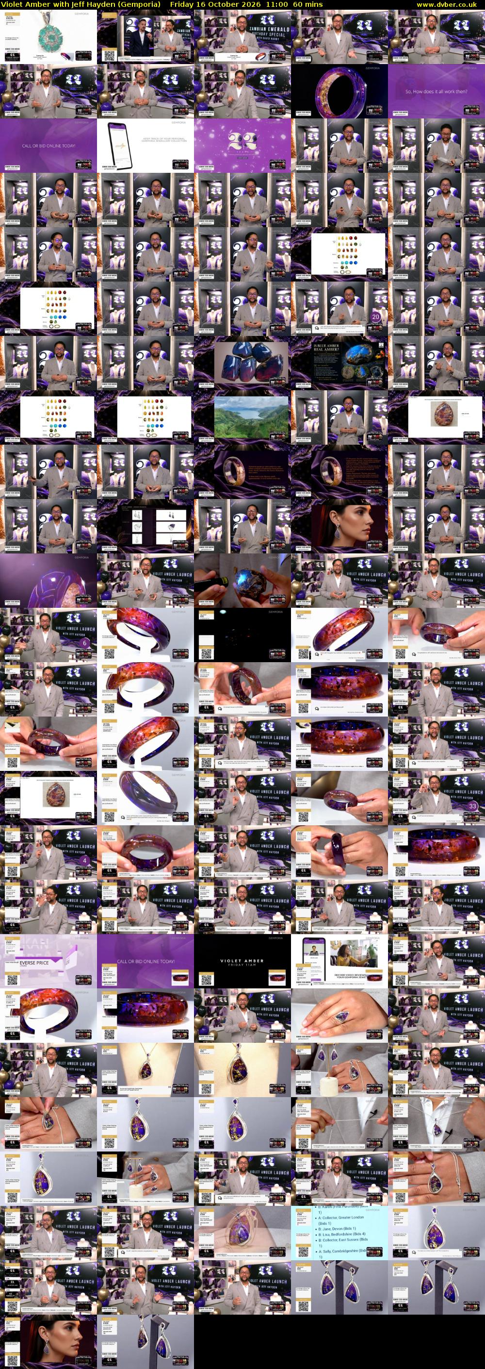 Violet Amber with Jeff Hayden (Gemporia) Friday 16 October 2026 11:00 - 12:00