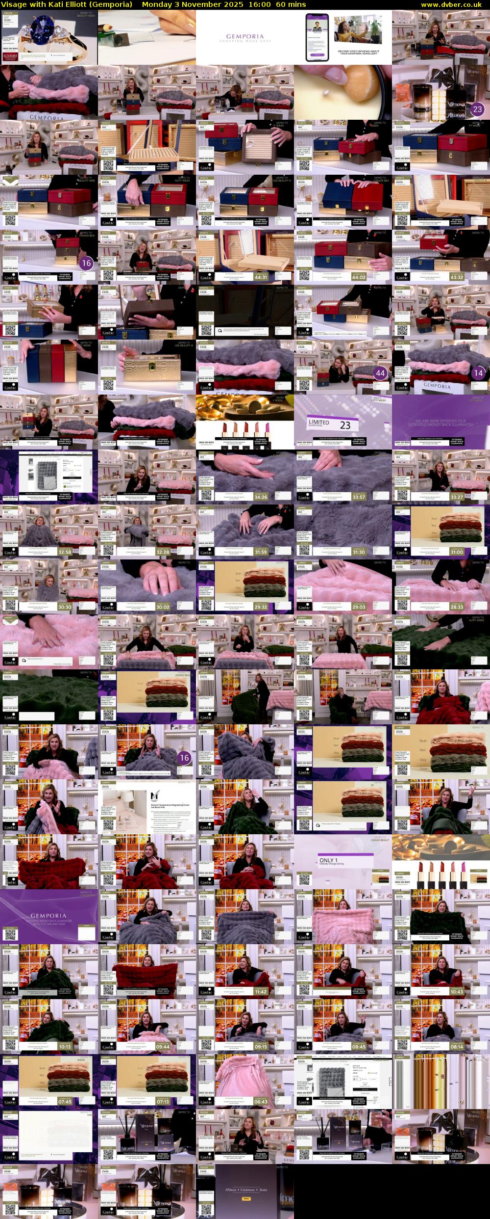 Visage with Kati Elliott (Gemporia) Monday 3 November 2025 16:00 - 17:00