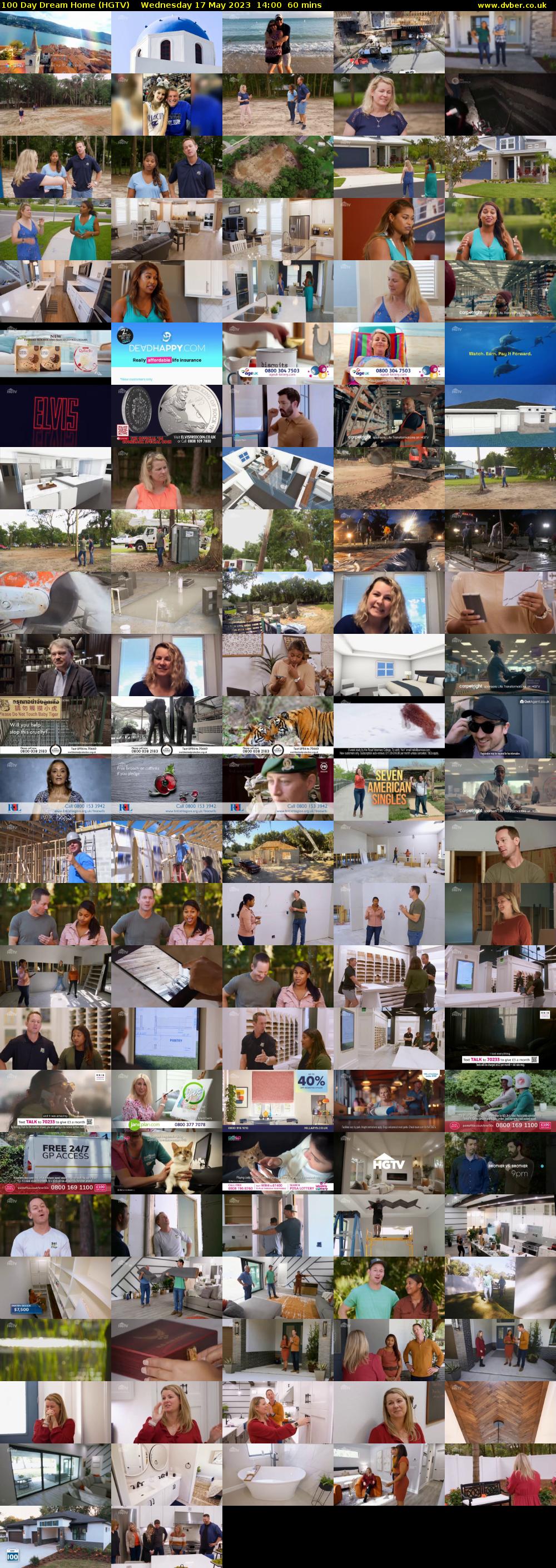 100 Day Dream Home (HGTV) Wednesday 17 May 2023 14:00 - 15:00