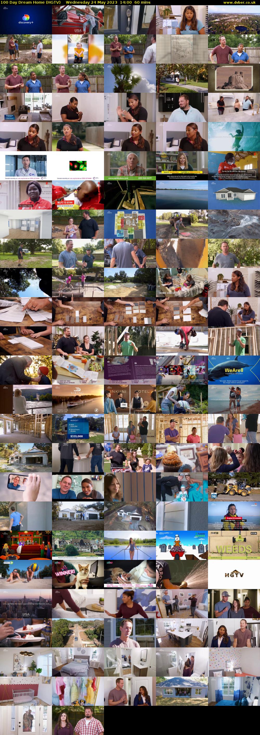 100 Day Dream Home (HGTV) Wednesday 24 May 2023 14:00 - 15:00