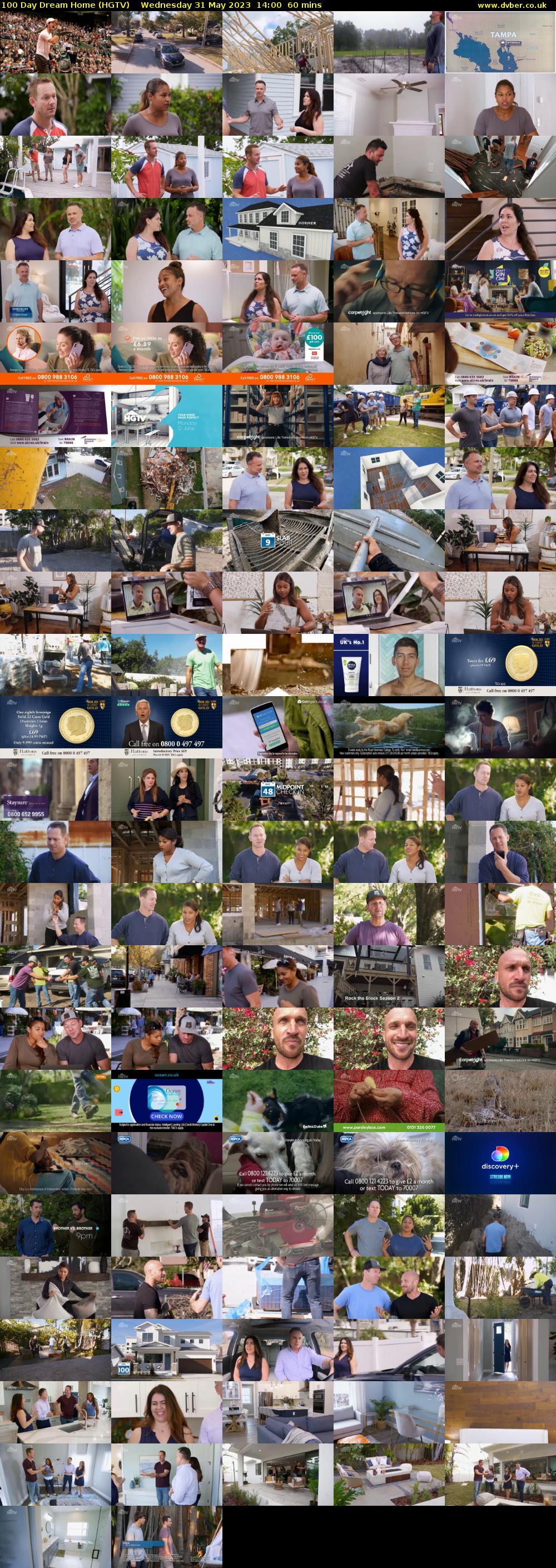 100 Day Dream Home (HGTV) Wednesday 31 May 2023 14:00 - 15:00