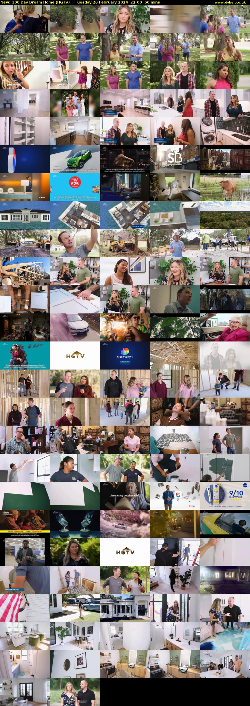 100 Day Dream Home (HGTV) Tuesday 20 February 2024 22:00 - 23:00