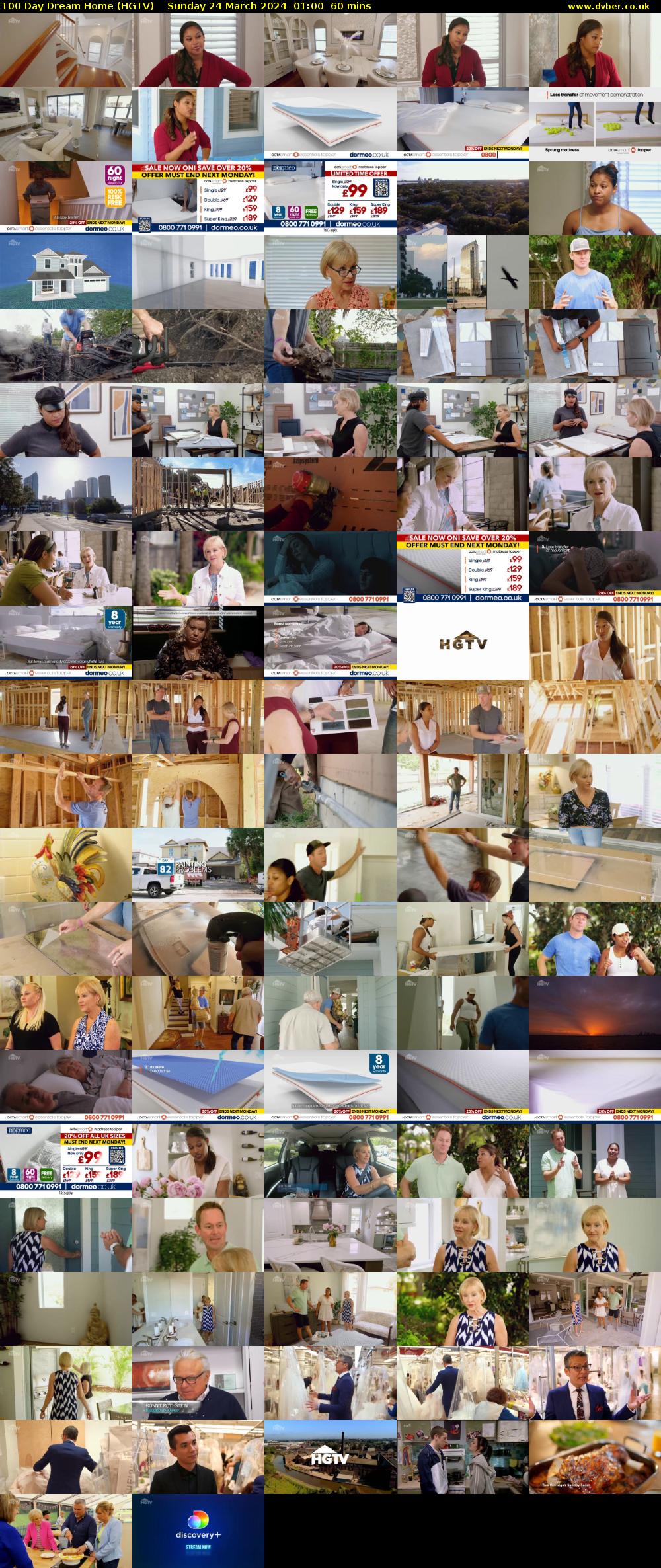 100 Day Dream Home (HGTV) Sunday 24 March 2024 01:00 - 02:00
