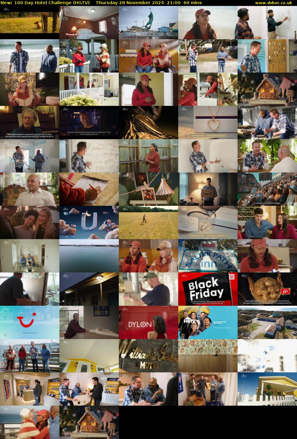 100 Day Hotel Challenge (HGTV) Thursday 28 November 2024 21:00 - 22:00
