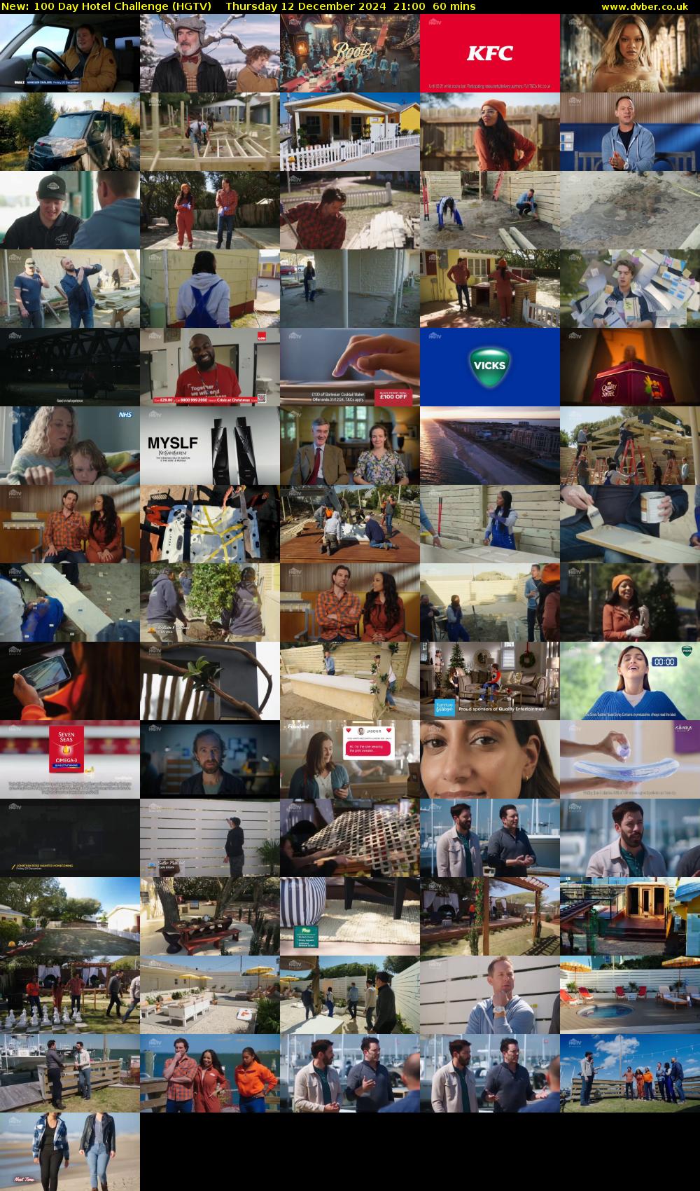 100 Day Hotel Challenge (HGTV) Thursday 12 December 2024 21:00 - 22:00