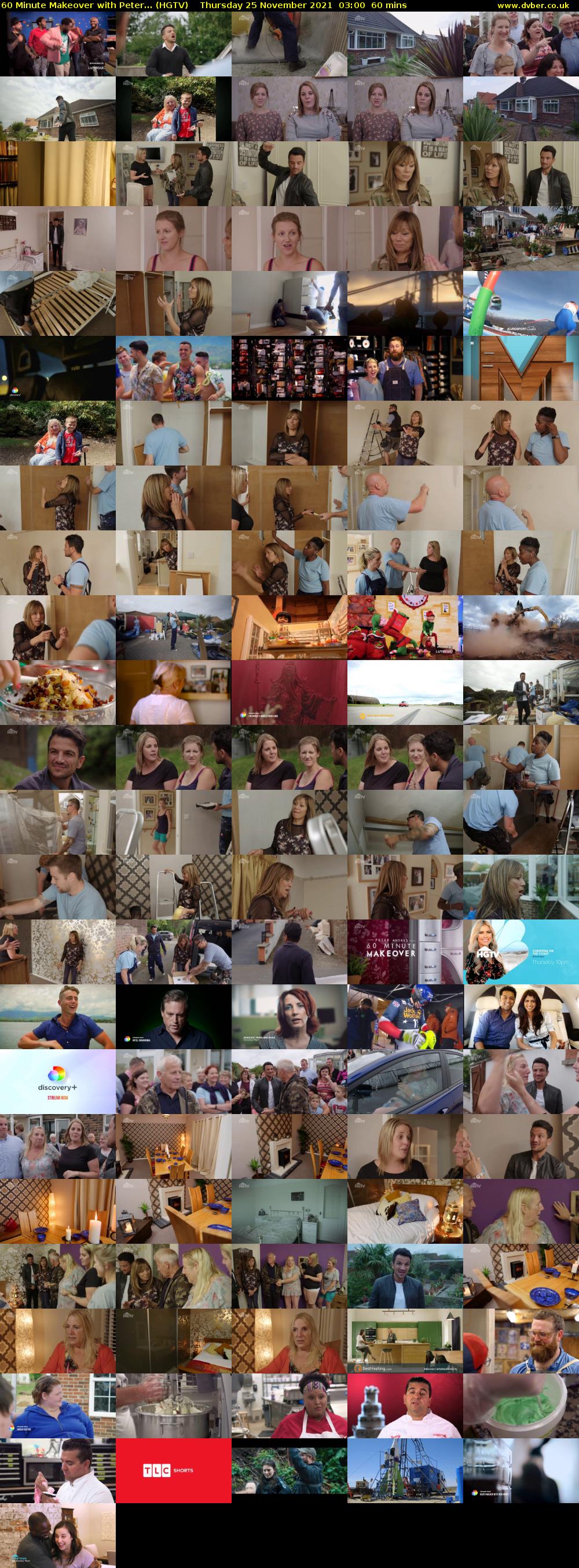 60 Minute Makeover with Peter... (HGTV) Thursday 25 November 2021 03:00 - 04:00