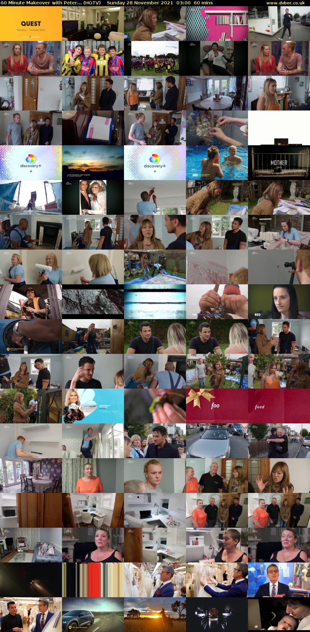 60 Minute Makeover with Peter... (HGTV) Sunday 28 November 2021 03:00 - 04:00