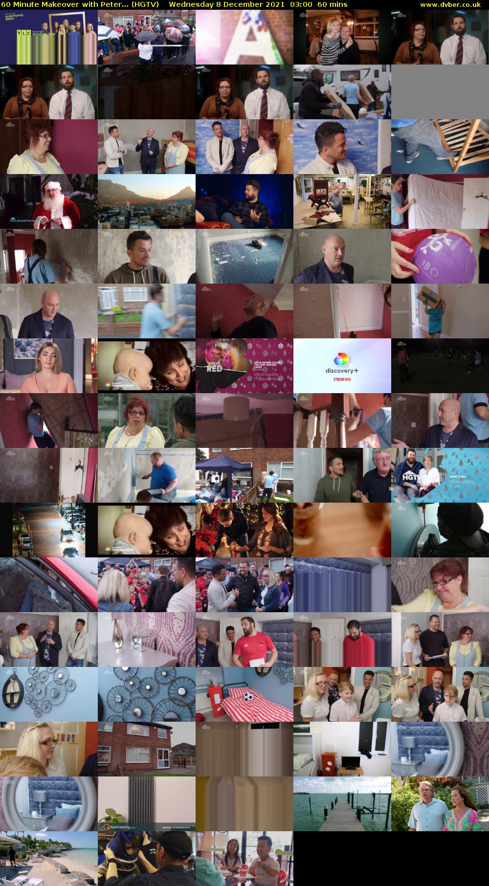 60 Minute Makeover with Peter... (HGTV) Wednesday 8 December 2021 03:00 - 04:00