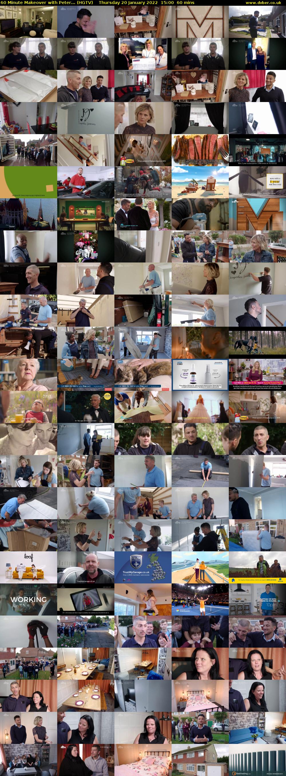 60 Minute Makeover with Peter... (HGTV) Thursday 20 January 2022 15:00 - 16:00