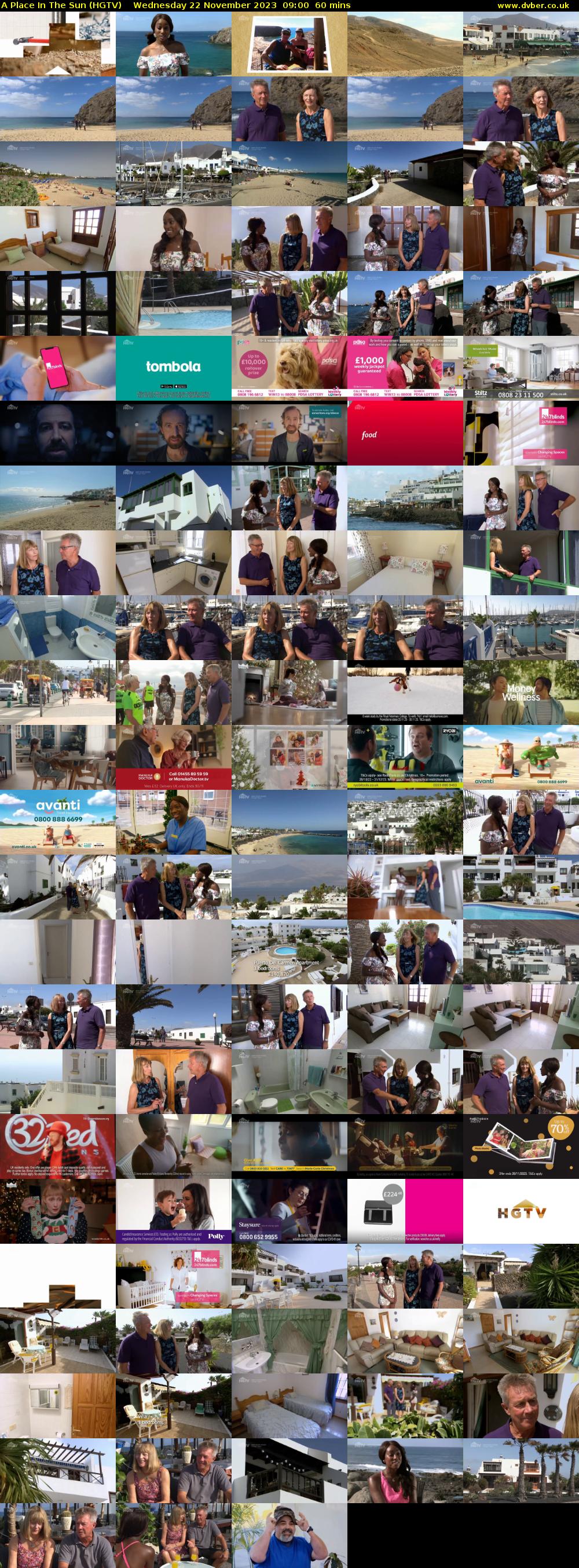 A Place In The Sun (HGTV) Wednesday 22 November 2023 09:00 - 10:00