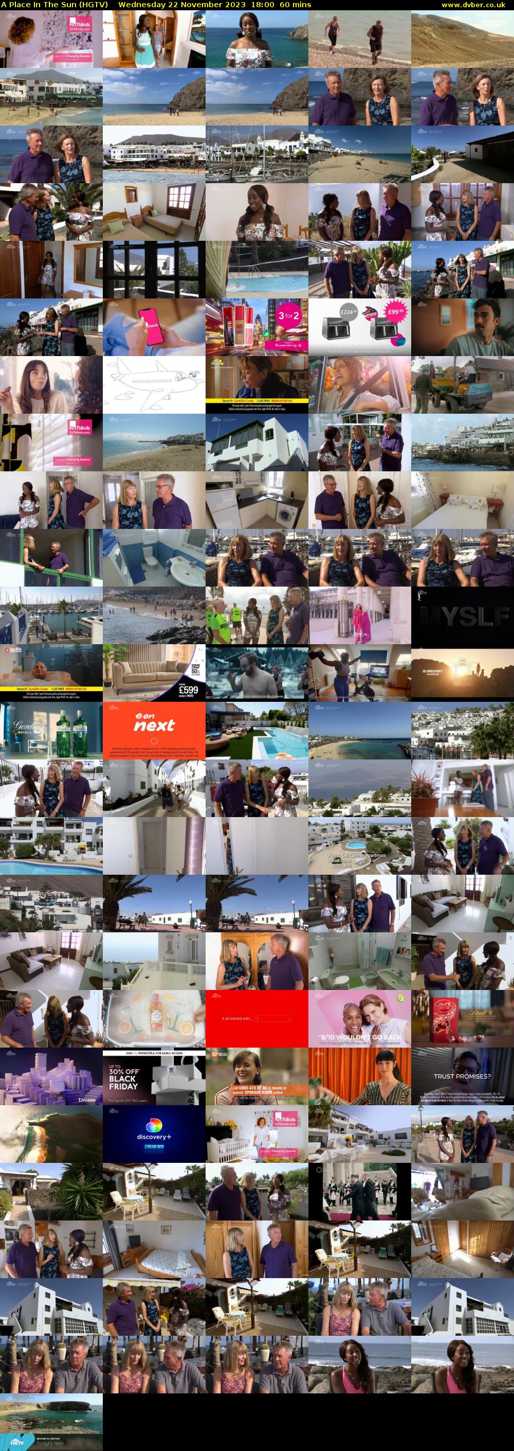A Place In The Sun (HGTV) Wednesday 22 November 2023 18:00 - 19:00