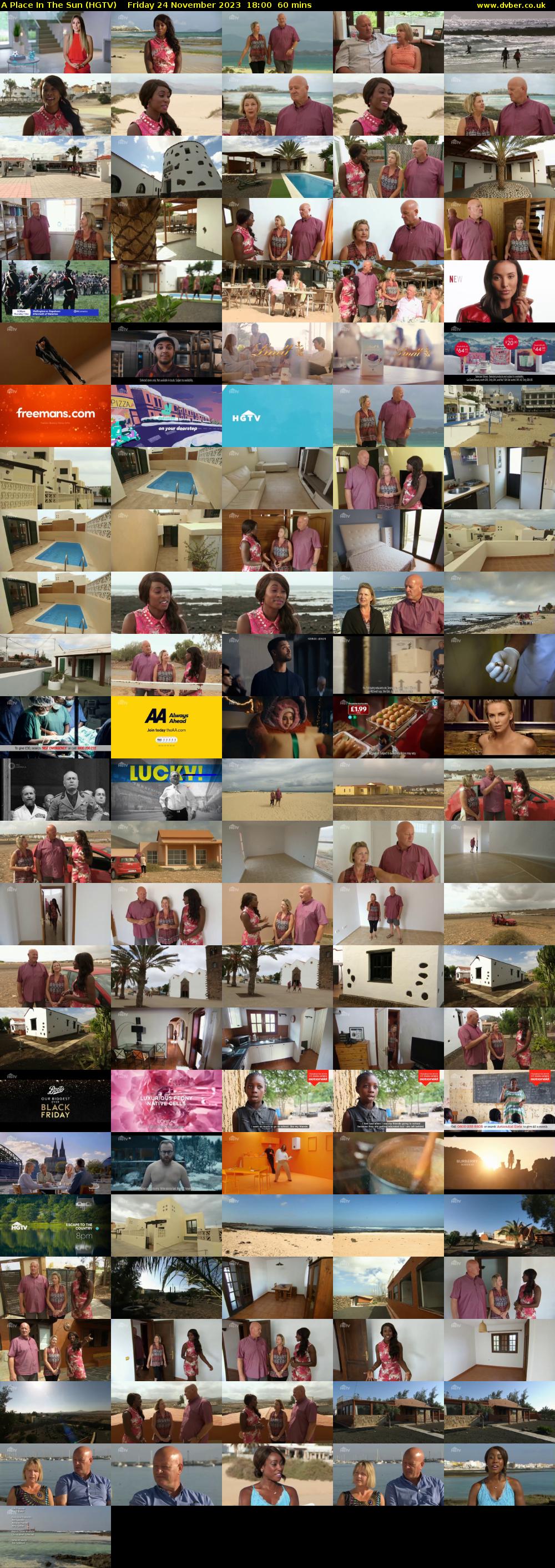 A Place In The Sun (HGTV) Friday 24 November 2023 18:00 - 19:00