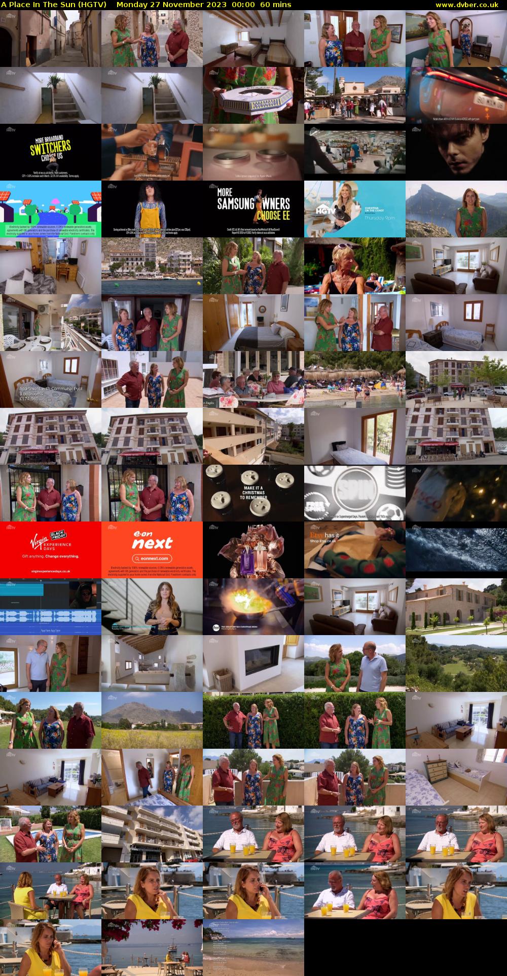 A Place In The Sun (HGTV) Monday 27 November 2023 00:00 - 01:00