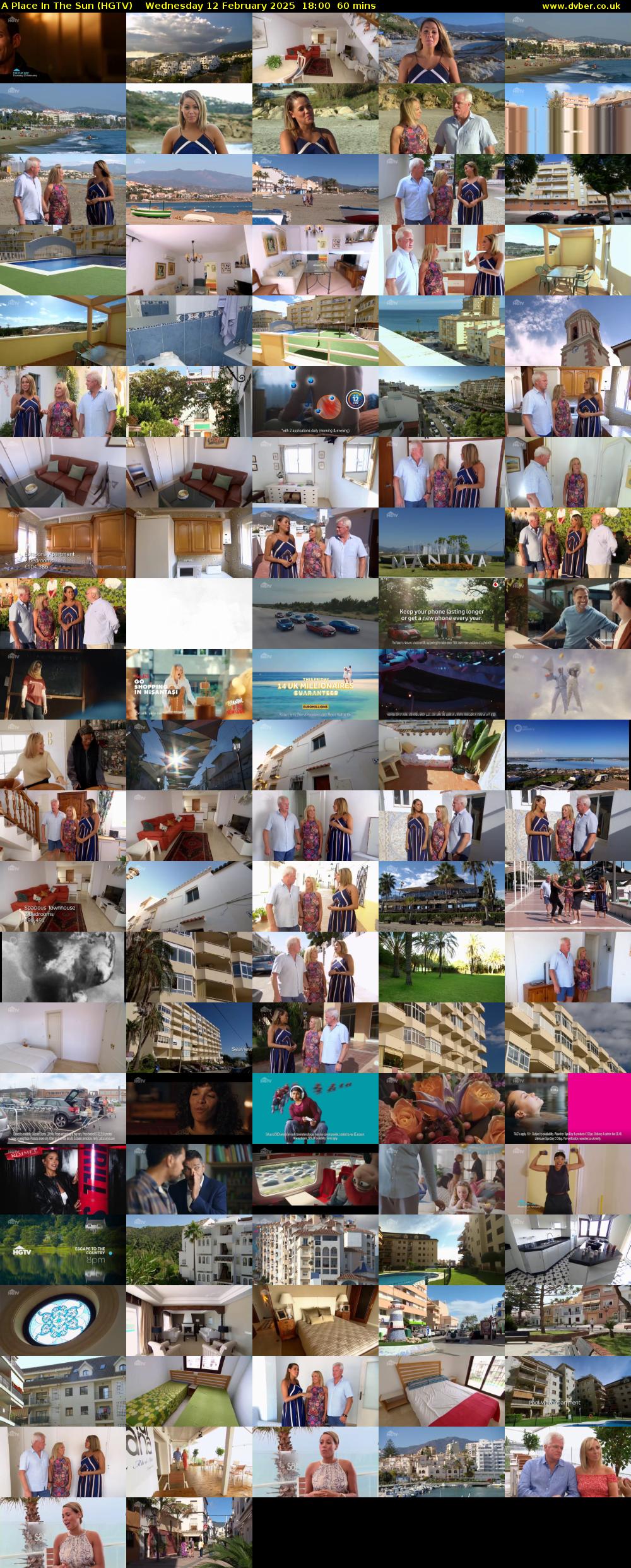 A Place In The Sun (HGTV) Wednesday 12 February 2025 18:00 - 19:00