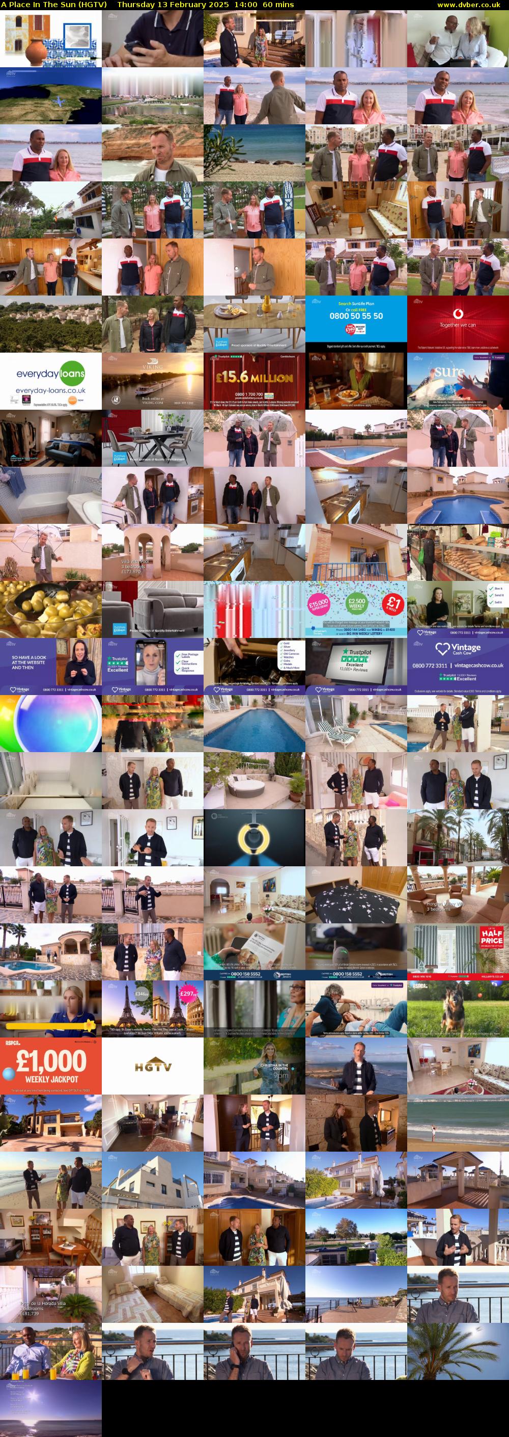 A Place In The Sun (HGTV) Thursday 13 February 2025 14:00 - 15:00