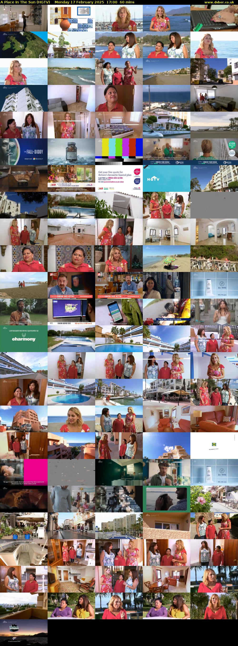 A Place In The Sun (HGTV) Monday 17 February 2025 17:00 - 18:00