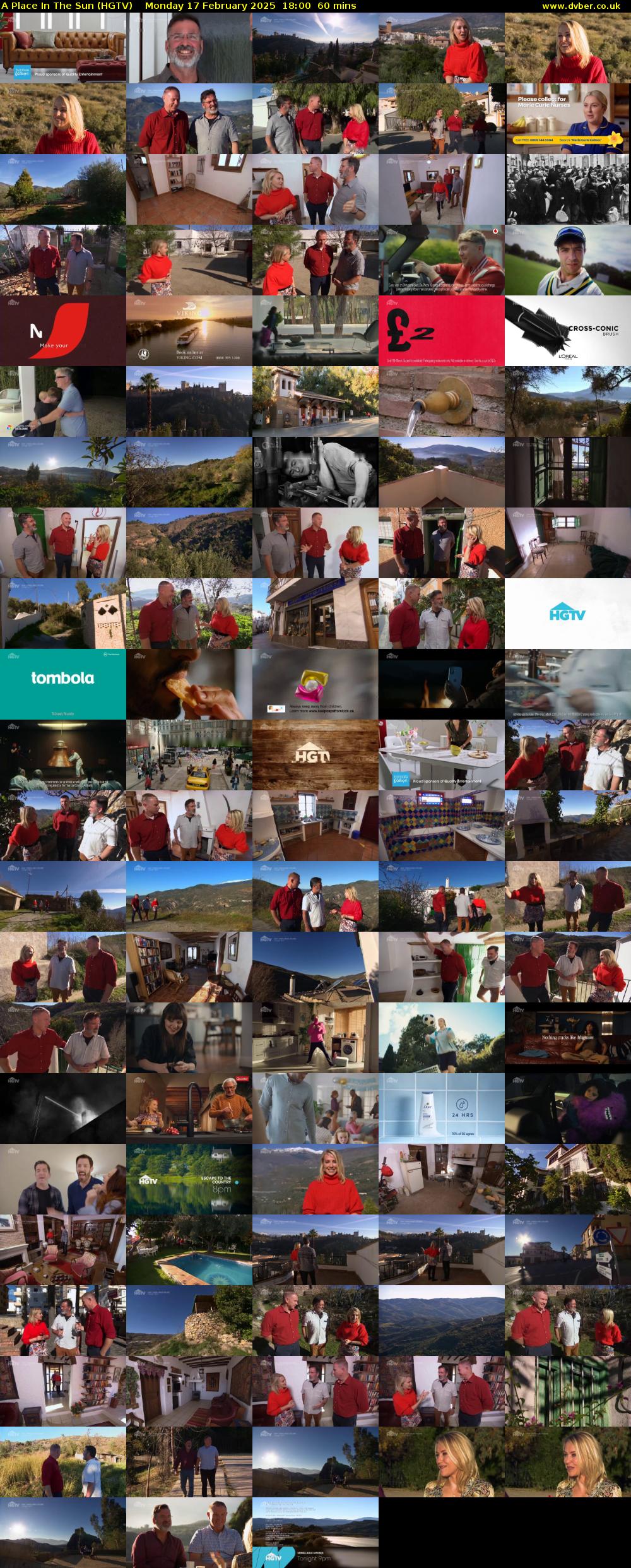 A Place In The Sun (HGTV) Monday 17 February 2025 18:00 - 19:00